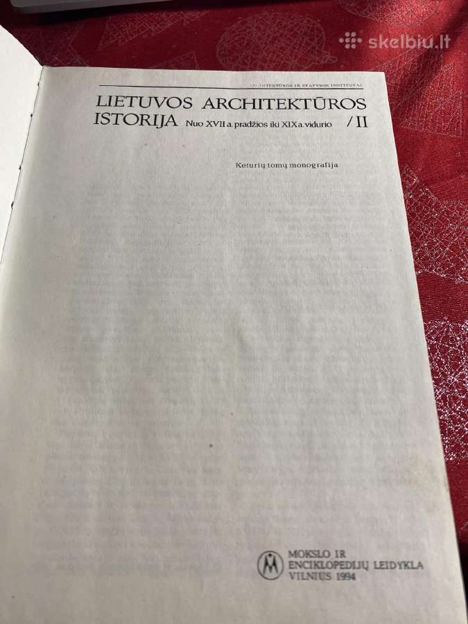 Parduodama Lietuvos architekturos istorija - nuotraukos Nr. 2