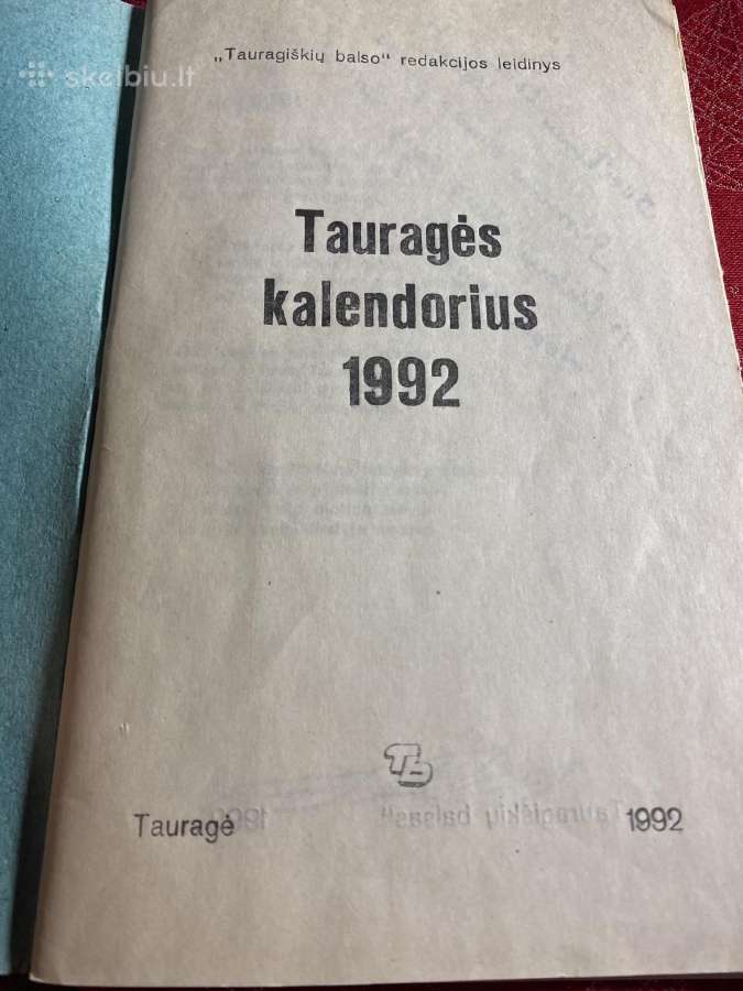 Parduodama Taurages enciklopedija ir kalendoriai - nuotraukos Nr. 12