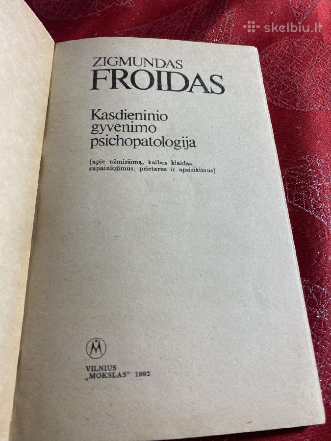 Parduodama Froido knyga Kasdienio gyvenimo psichop - nuotraukos Nr. 2