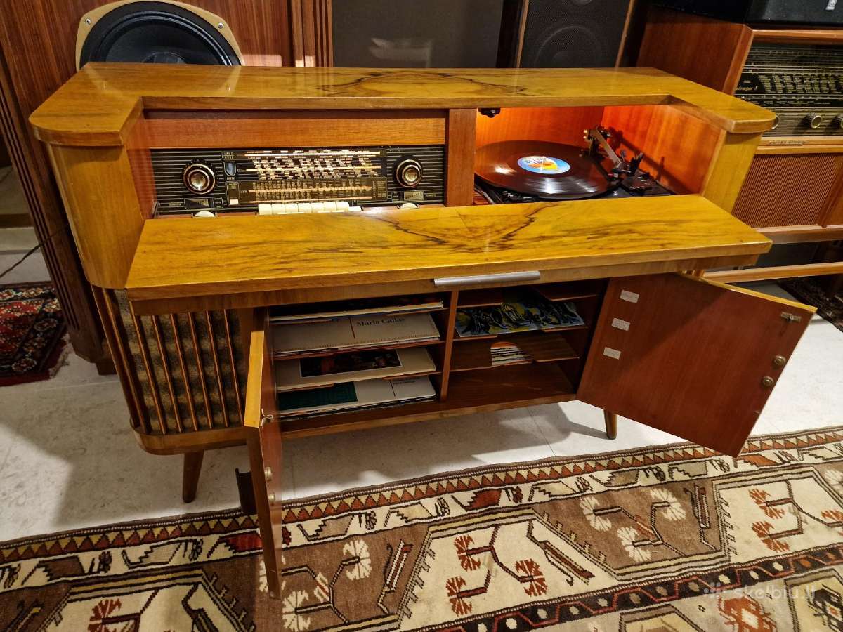 Vintažinė mid century Siemens radio konsolė Tr3 - nuotraukos Nr. 5