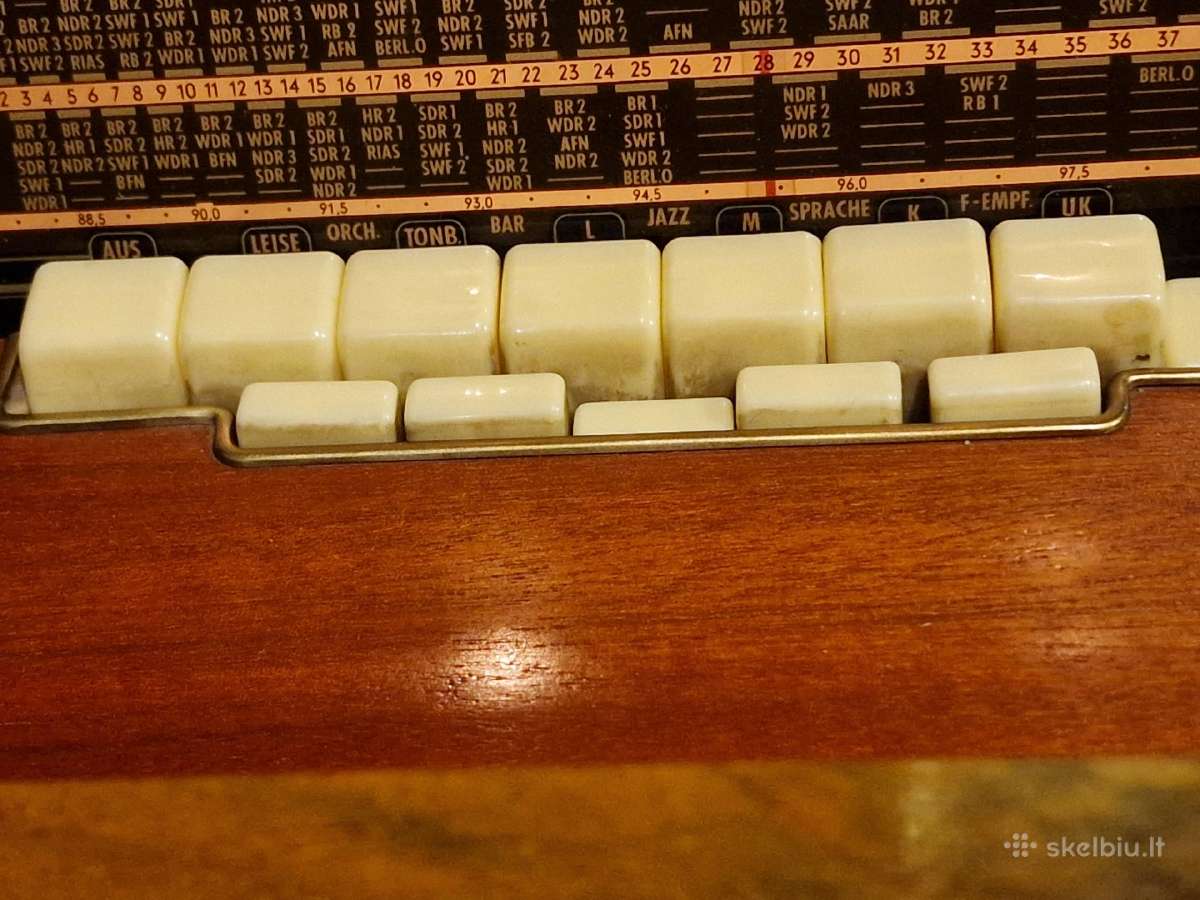 Vintažinė mid century Siemens radio konsolė Tr3 - nuotraukos Nr. 7