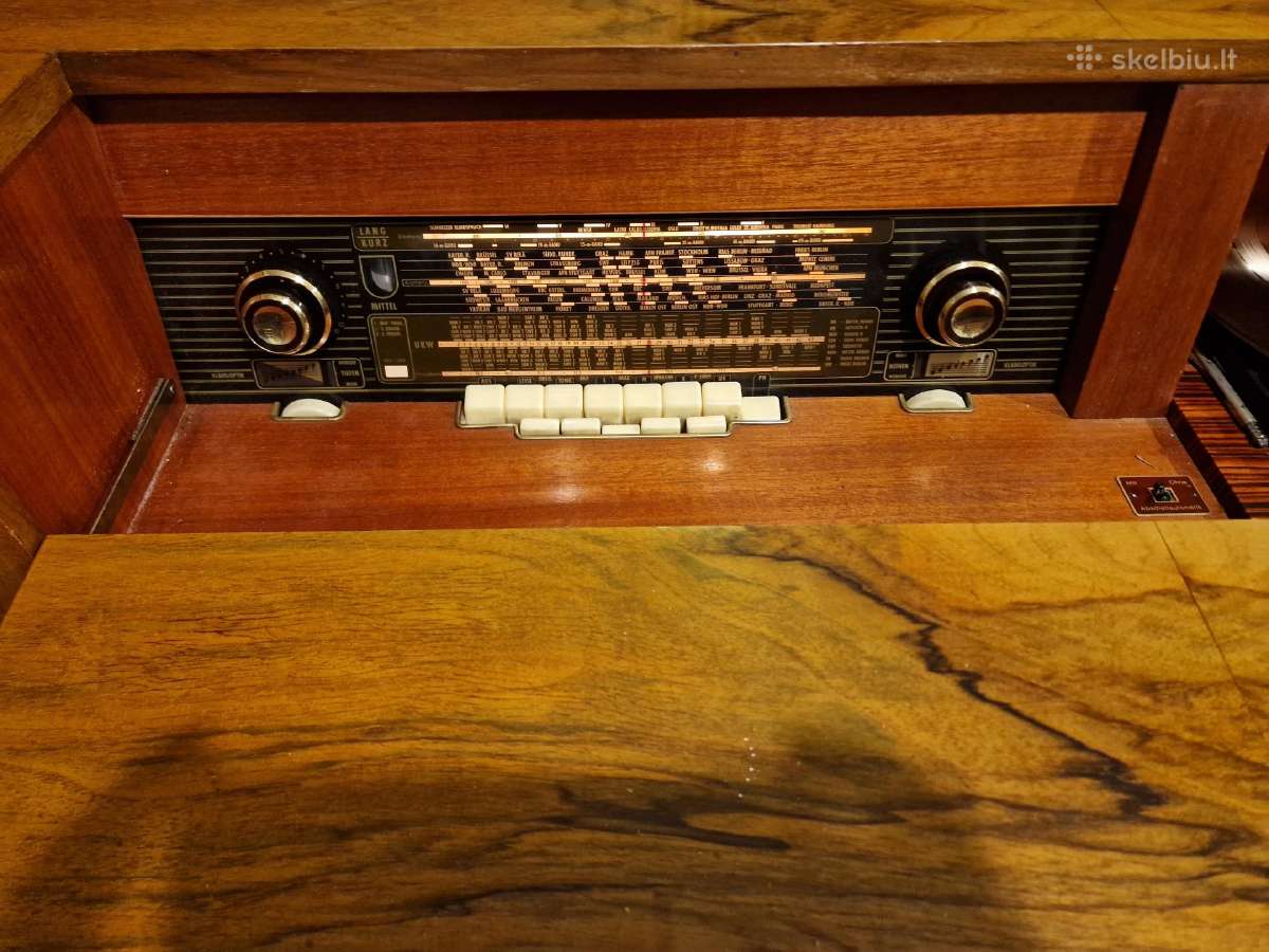 Vintažinė mid century Siemens radio konsolė Tr3 - nuotraukos Nr. 10