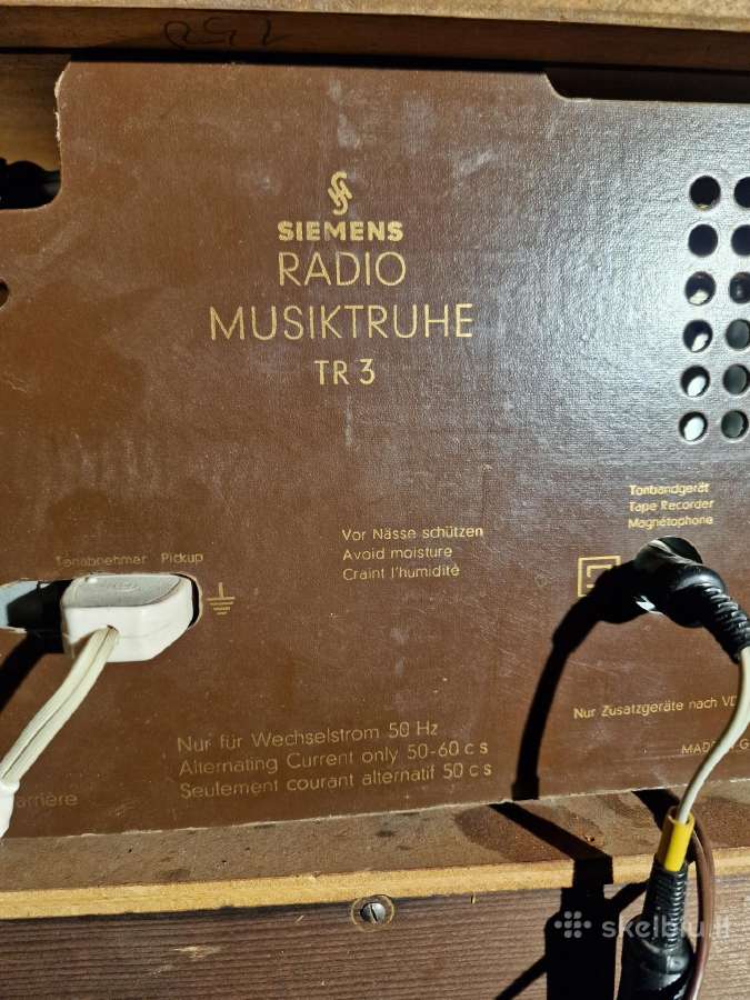 Vintažinė mid century Siemens radio konsolė Tr3 - nuotraukos Nr. 29