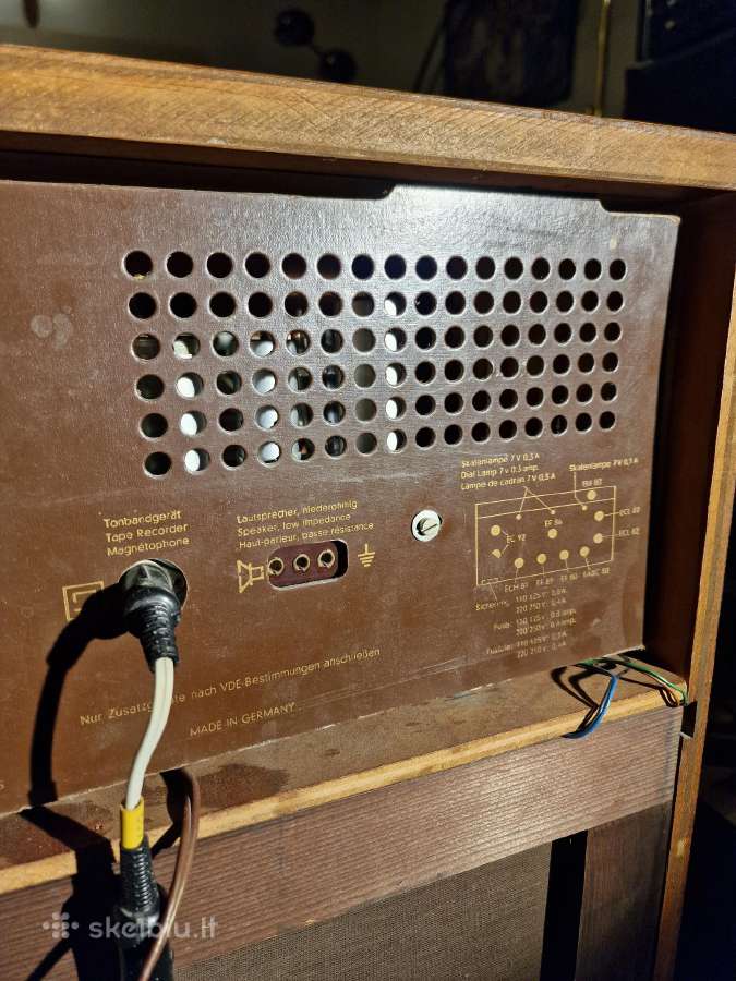 Vintažinė mid century Siemens radio konsolė Tr3 - nuotraukos Nr. 30