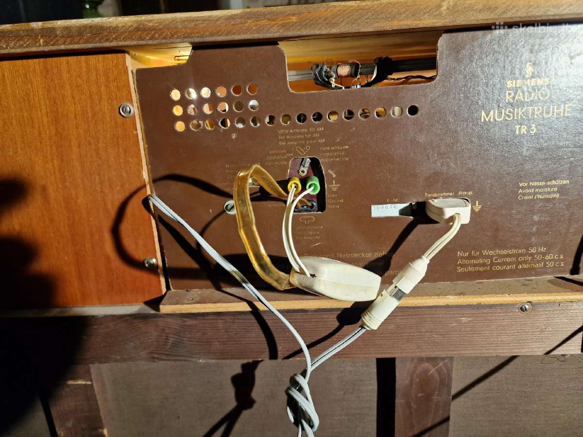 Vintažinė mid century Siemens radio konsolė Tr3 - nuotraukos Nr. 31