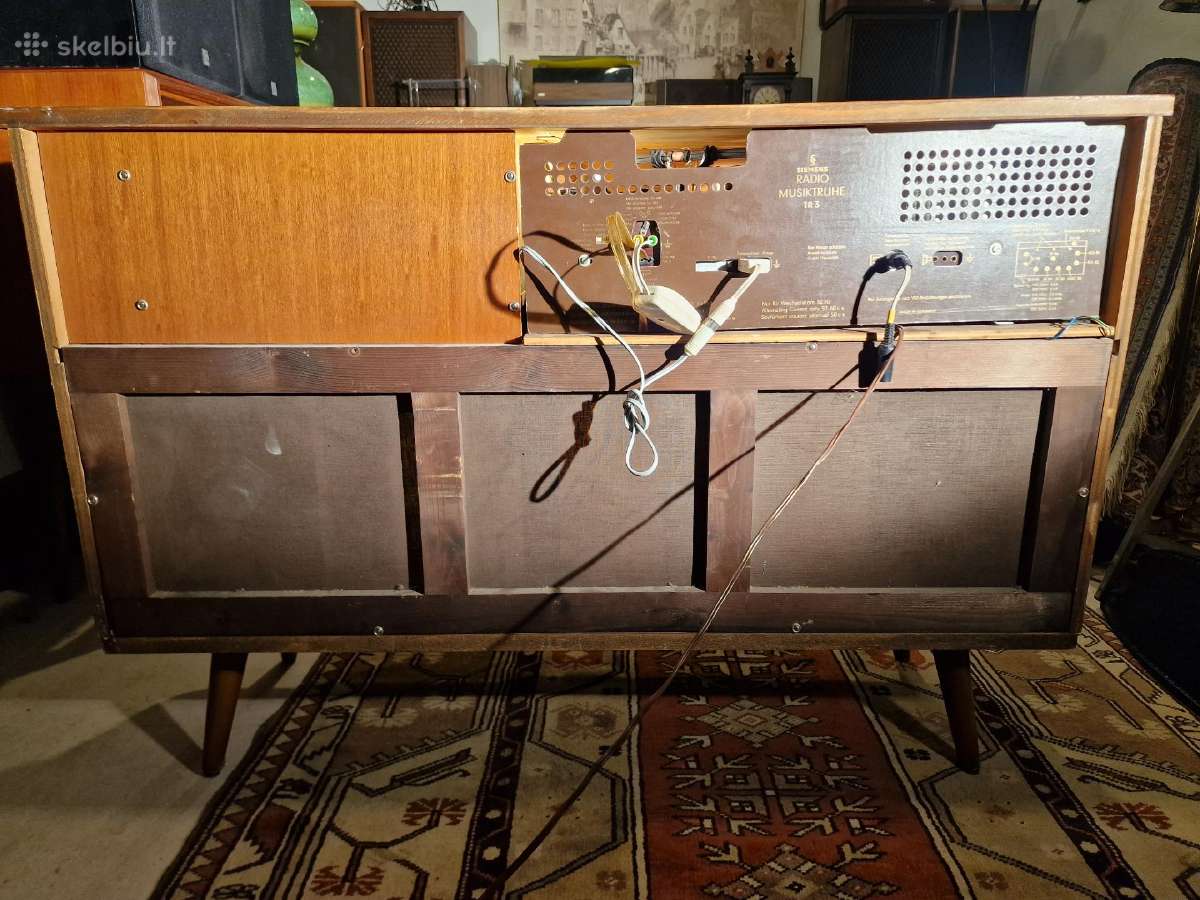 Vintažinė mid century Siemens radio konsolė Tr3 - nuotraukos Nr. 32
