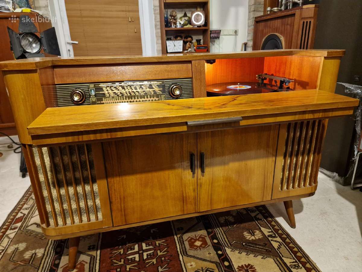 Vintažinė mid century Siemens radio konsolė Tr3 - nuotraukos Nr. 33