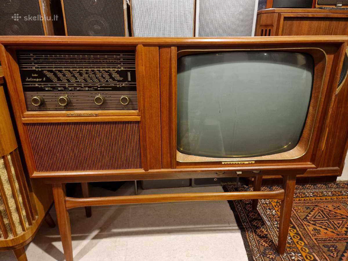 Vintažinė mid century Tandberg televizorius/radija - nuotraukos Nr. 3