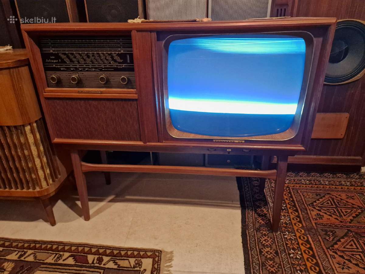 Vintažinė mid century Tandberg televizorius/radija - nuotraukos Nr. 4