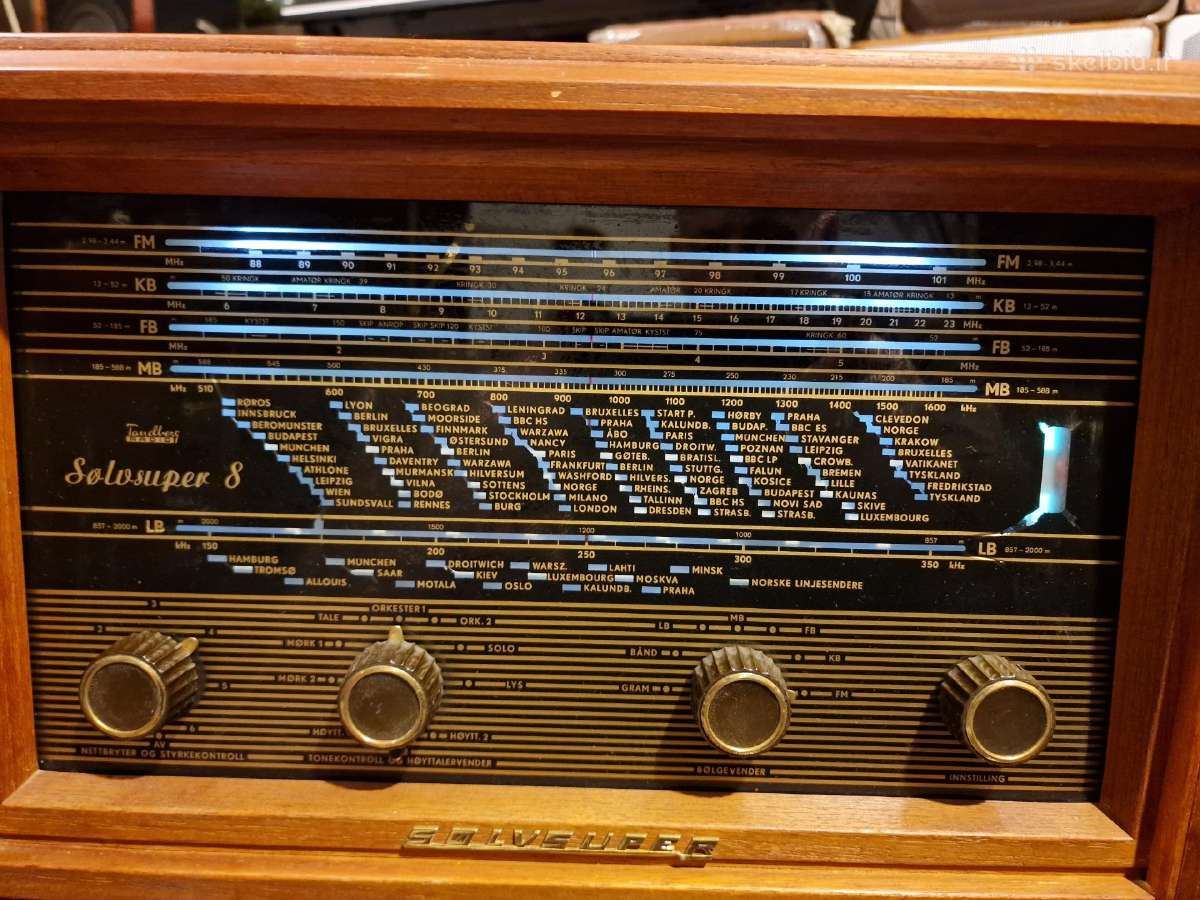 Vintažinė mid century Tandberg televizorius/radija - nuotraukos Nr. 25