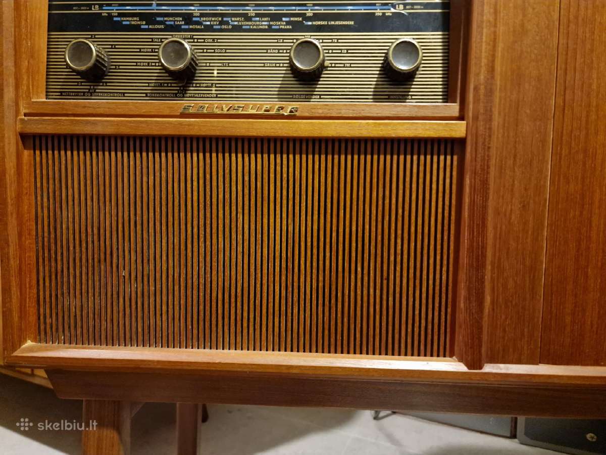Vintažinė mid century Tandberg televizorius/radija - nuotraukos Nr. 32