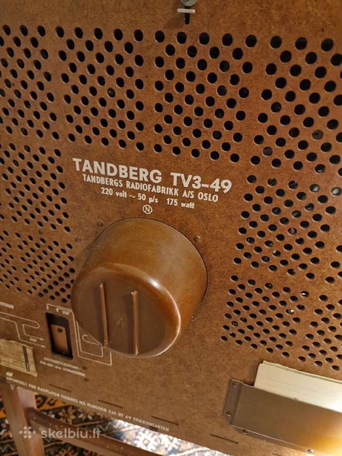 Vintažinė mid century Tandberg televizorius/radija - nuotraukos Nr. 37