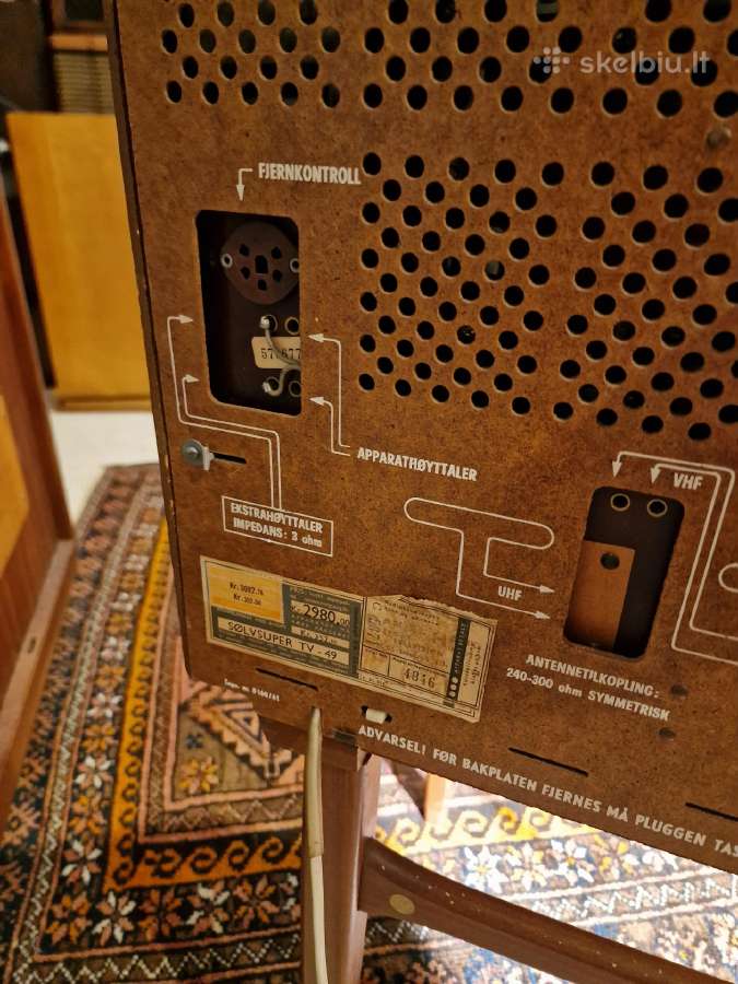 Vintažinė mid century Tandberg televizorius/radija - nuotraukos Nr. 38