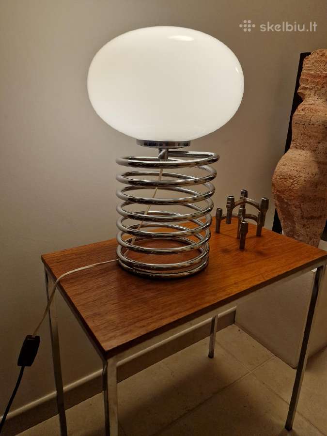 Vintažinis mid century stalo šviestuvas-lempa - nuotraukos Nr. 7