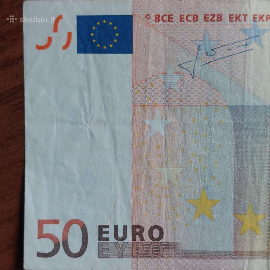 50 Euro 2002 ,S Prefix - Italy / printed Austria / - nuotraukos Nr. 3