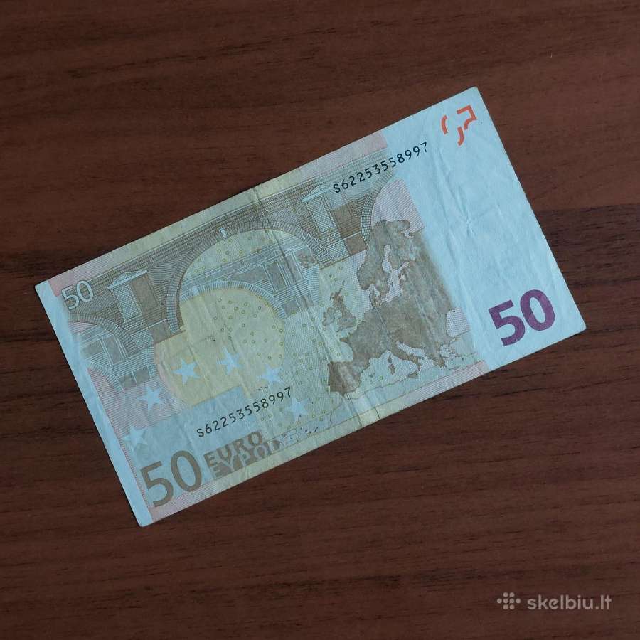 50 Euro 2002 ,S Prefix - Italy / printed Austria / - nuotraukos Nr. 4