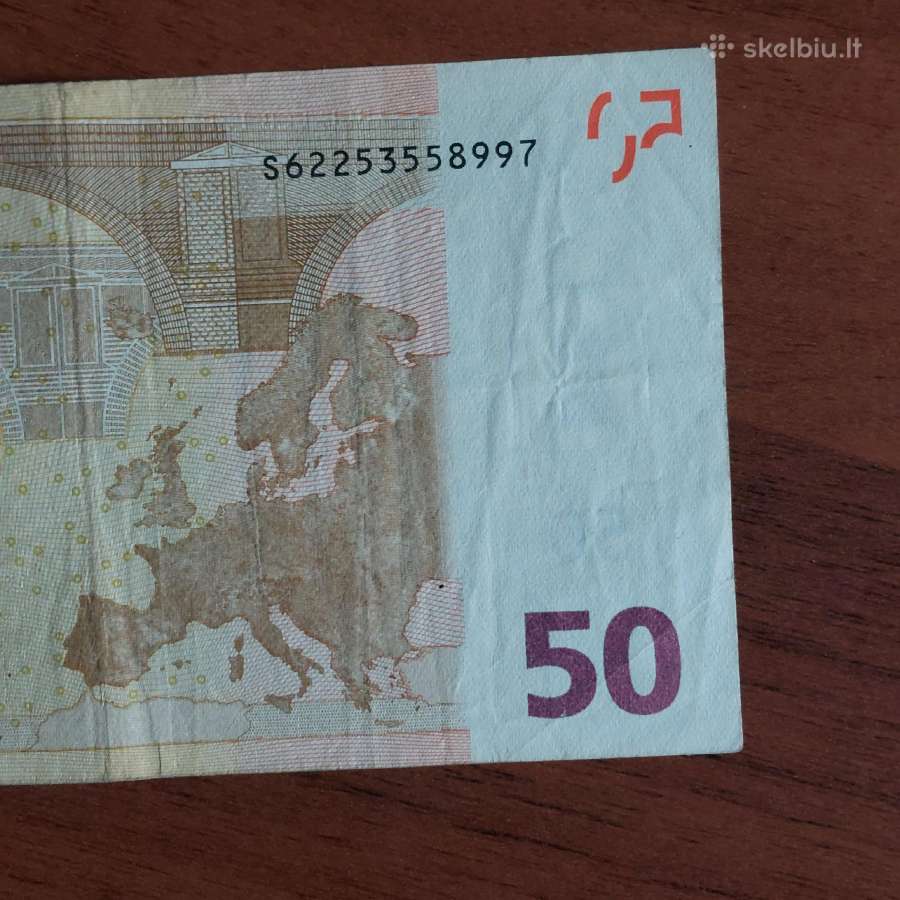 50 Euro 2002 ,S Prefix - Italy / printed Austria / - nuotraukos Nr. 5