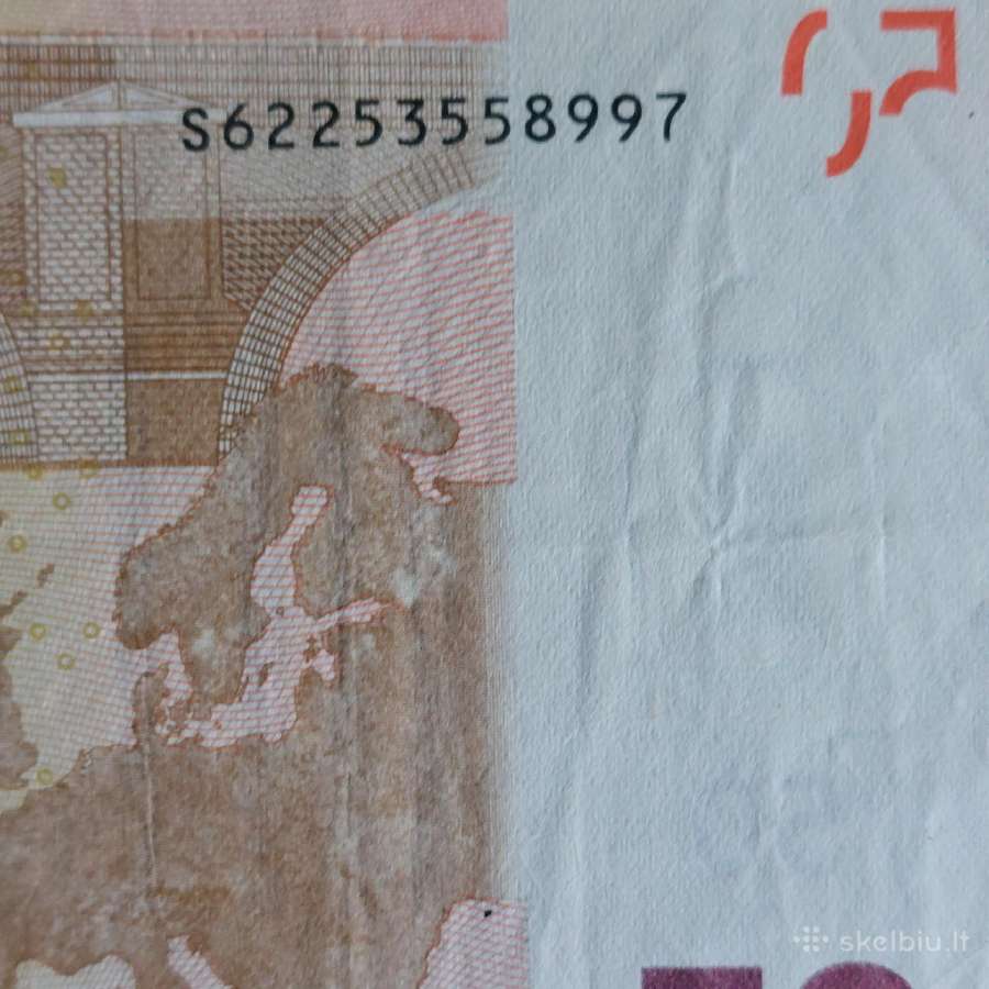 50 Euro 2002 ,S Prefix - Italy / printed Austria / - nuotraukos Nr. 6