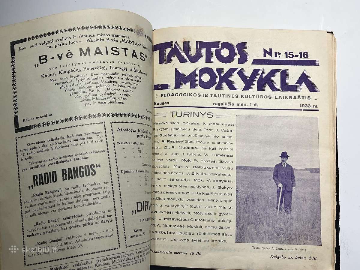 1933 m. Tautos mokykla. Kaunas - nuotraukos Nr. 2
