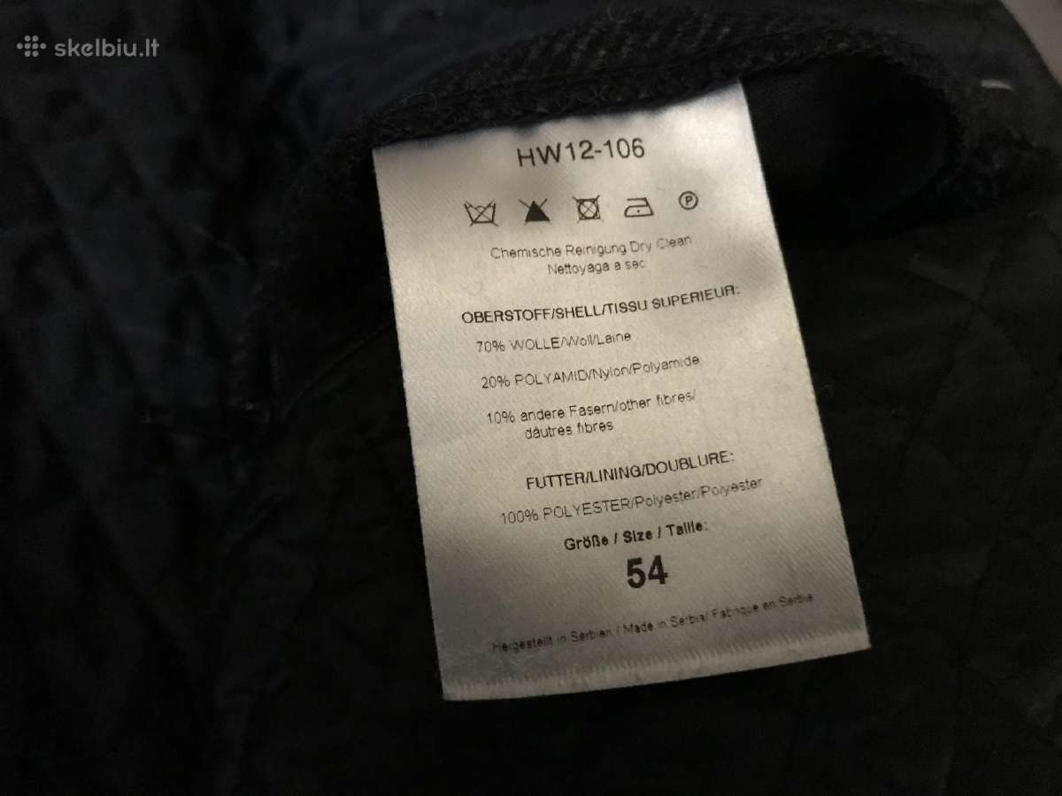 Vyriškas Milano vilnonis puspaltis, dydis 54 - nuotraukos Nr. 9