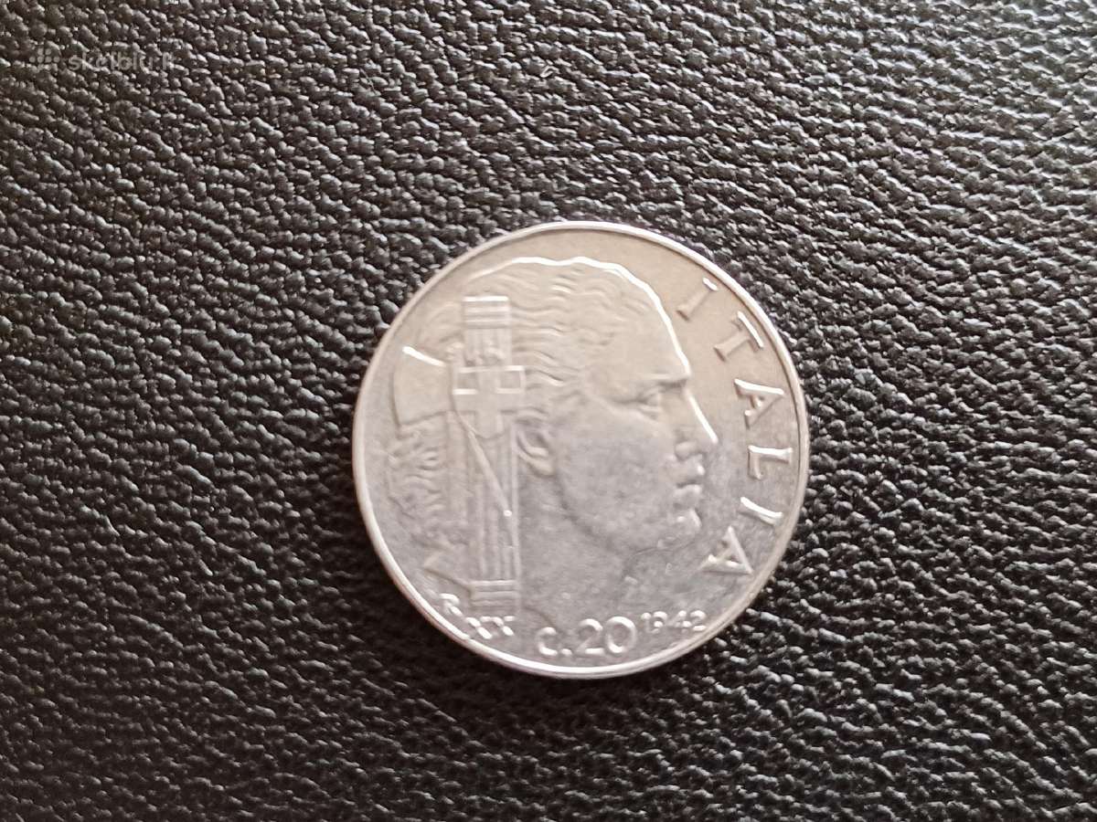 (318) 20 čentisimų Italija 1942m.