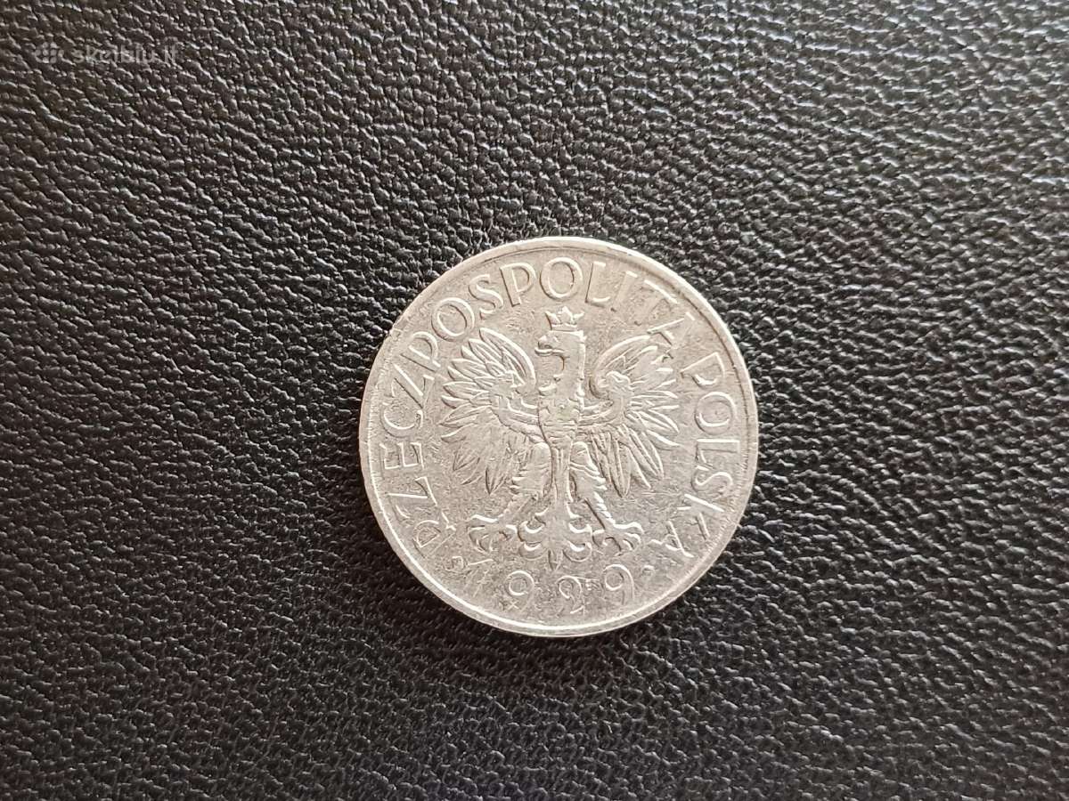 (319) 1 zlotas Lenkija 1929m. - nuotraukos Nr. 2