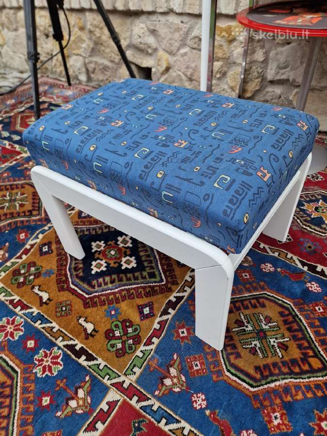 Vintažinis mid century pufas-kopetėlės - nuotraukos Nr. 4