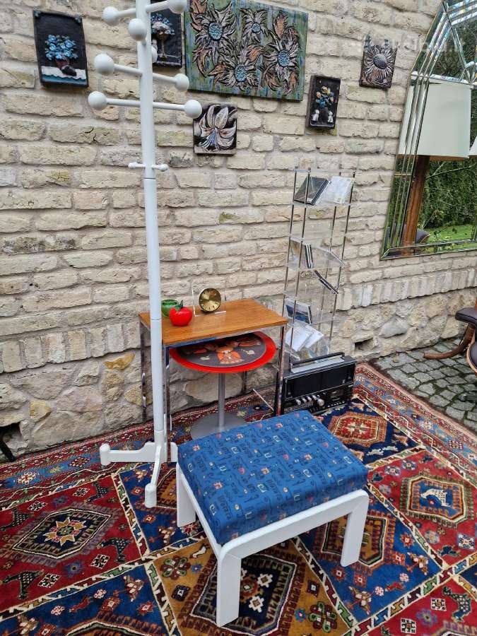 Vintažinis mid century pufas-kopetėlės - nuotraukos Nr. 14