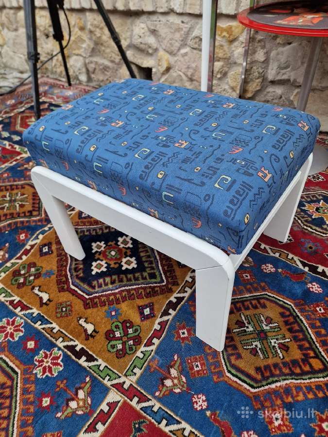 Vintažinis mid century pufas-kopetėlės - nuotraukos Nr. 17