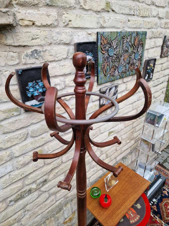 Vintažinė mid century medinė kabykla - nuotraukos Nr. 3