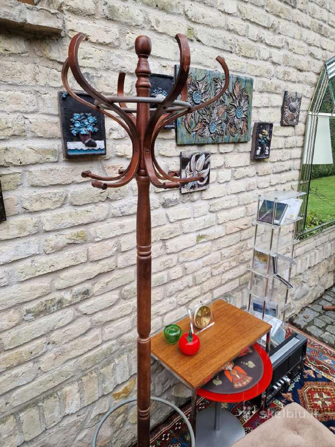 Vintažinė mid century medinė kabykla - nuotraukos Nr. 4