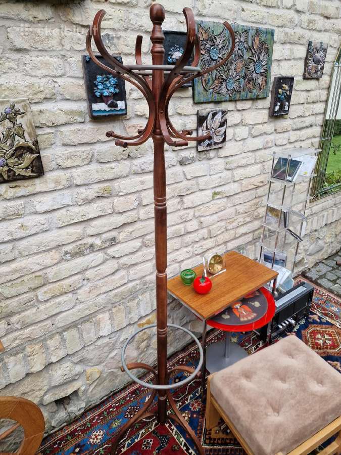 Vintažinė mid century medinė kabykla - nuotraukos Nr. 6