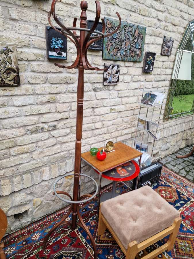Vintažinė mid century medinė kabykla - nuotraukos Nr. 11