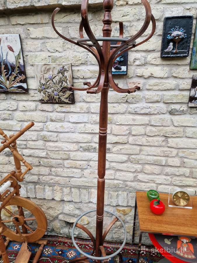 Vintažinė mid century medinė kabykla - nuotraukos Nr. 12