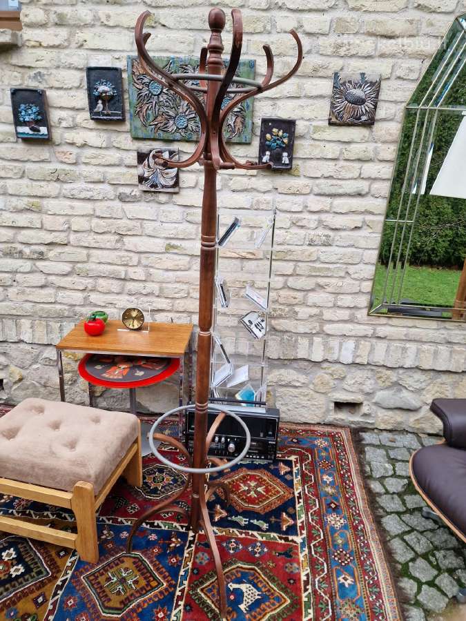 Vintažinė mid century medinė kabykla - nuotraukos Nr. 13