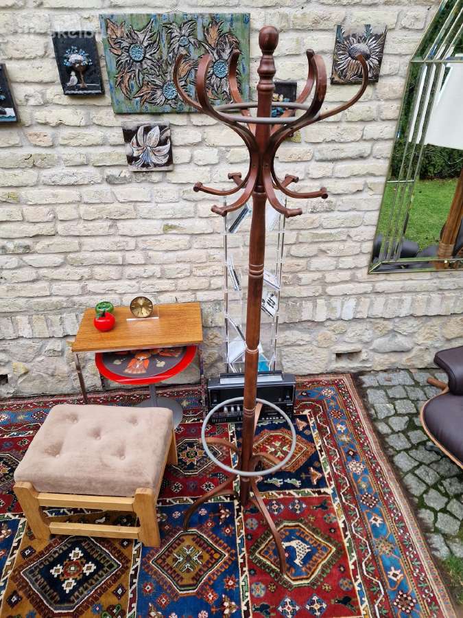 Vintažinė mid century medinė kabykla - nuotraukos Nr. 15