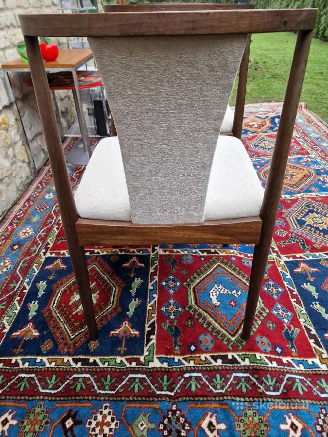 Vintažinės mid century raudonmedžio Casala kėdės - nuotraukos Nr. 6