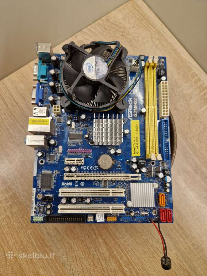 Asrock G31m-gs su Intel Core 2 Q8200 - nuotraukos Nr. 3