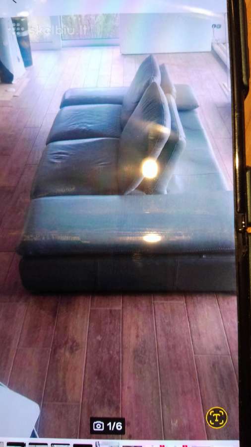 Odinė sofa su miegama vieta - nuotraukos Nr. 7