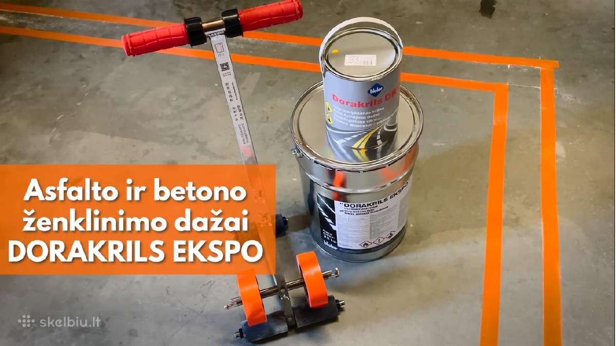 Dažai asfalto ženklinimui. Šaltas 2k plastikas - nuotraukos Nr. 9