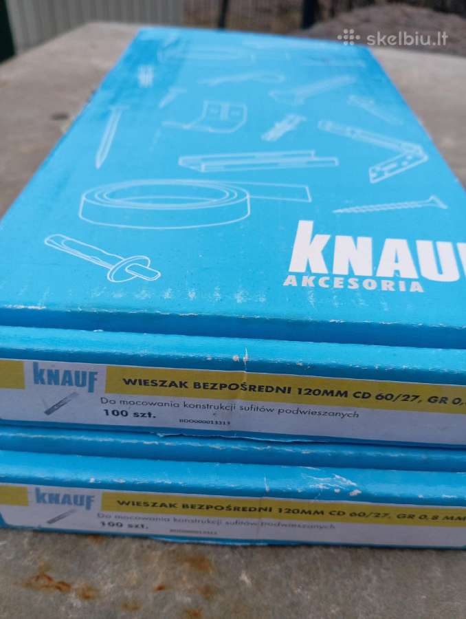 Knauf gipso sistemos detalės, likučiai pigiai - nuotraukos Nr. 4