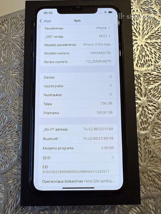 Apple iPhone 11 Pro Max 256 GB - nuotraukos Nr. 2