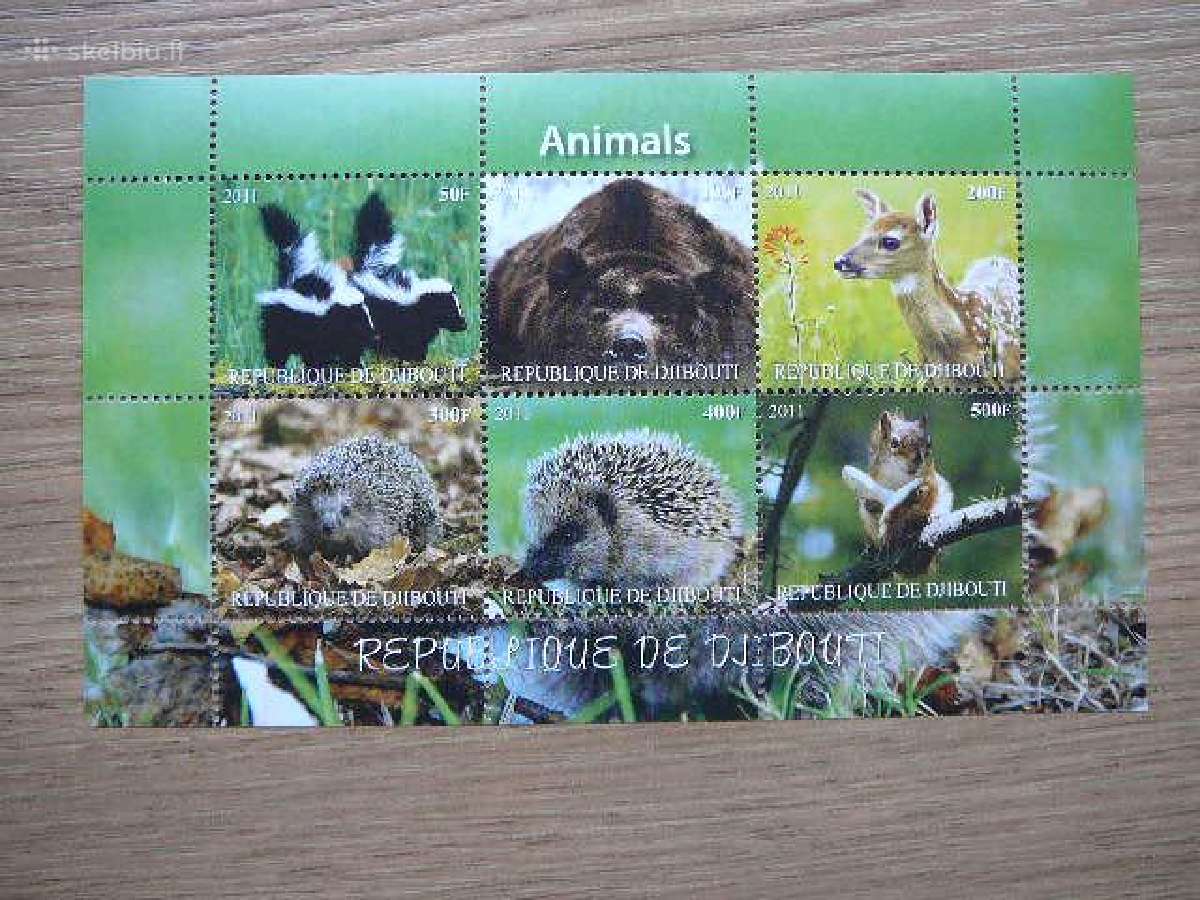 Meskos Eziai Voveres Dzibutis 2011 Mnh d2119