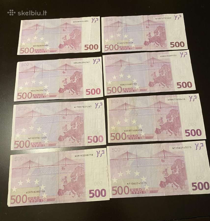 500 Euru apyvartinės banknotai - nuotraukos Nr. 2