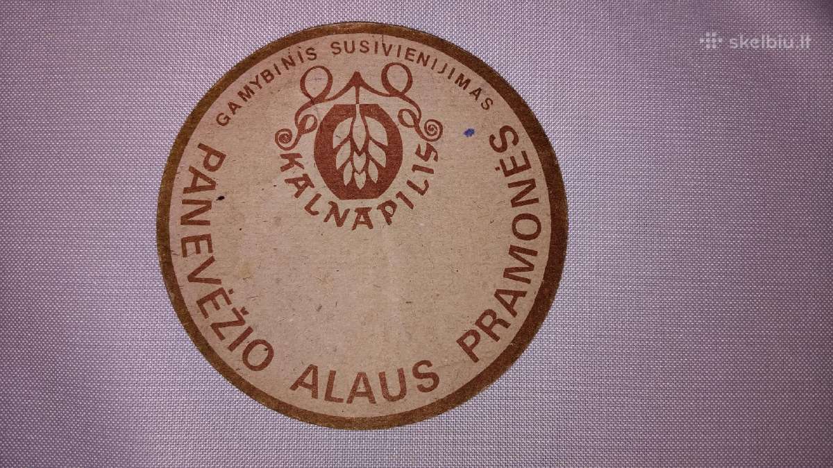 Senovinis alaus padėkliukas Kalnapilis
