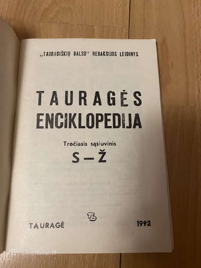 Parduodama Taurages enciklopedija ir kalendoriai - nuotraukos Nr. 10