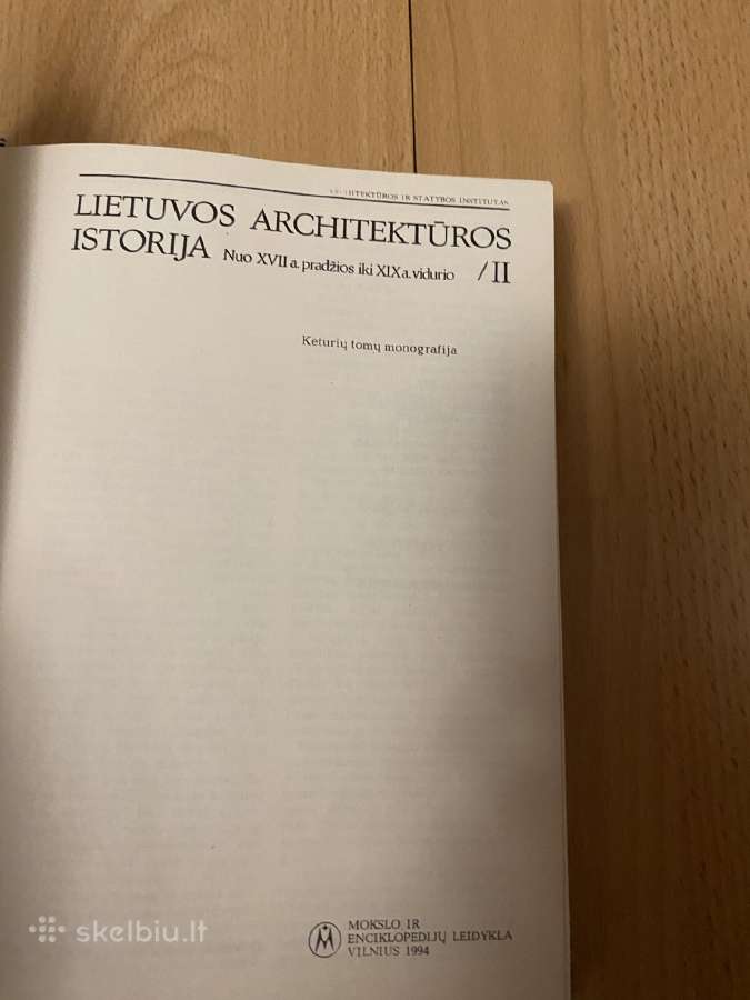 Parduodama Lietuvos architekturos istorija - nuotraukos Nr. 5