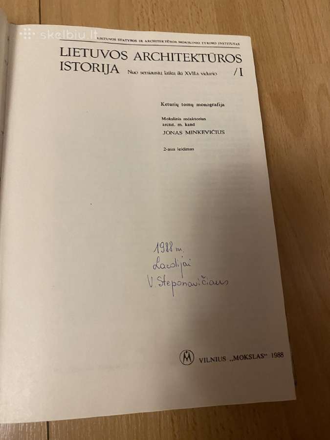 Parduodama Lietuvos architekturos istorija - nuotraukos Nr. 8