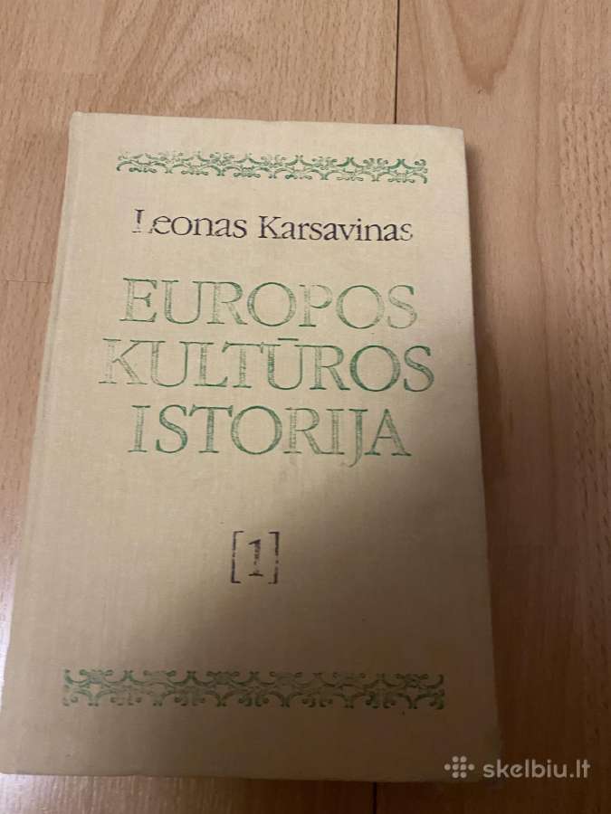 Parduodama Europos kulturos istorija. 1 ir 3 dalys