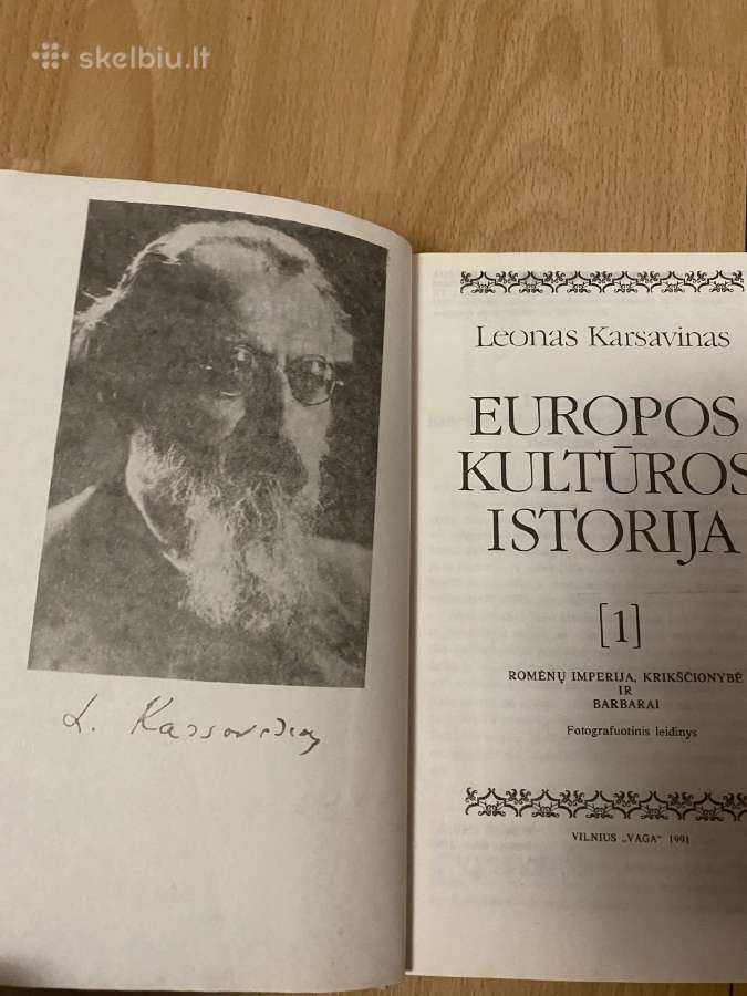 Parduodama Europos kulturos istorija. 1 ir 3 dalys - nuotraukos Nr. 3